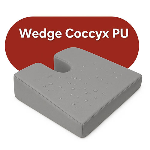 Wedge Coccyx PU waterproof Fabric Grey