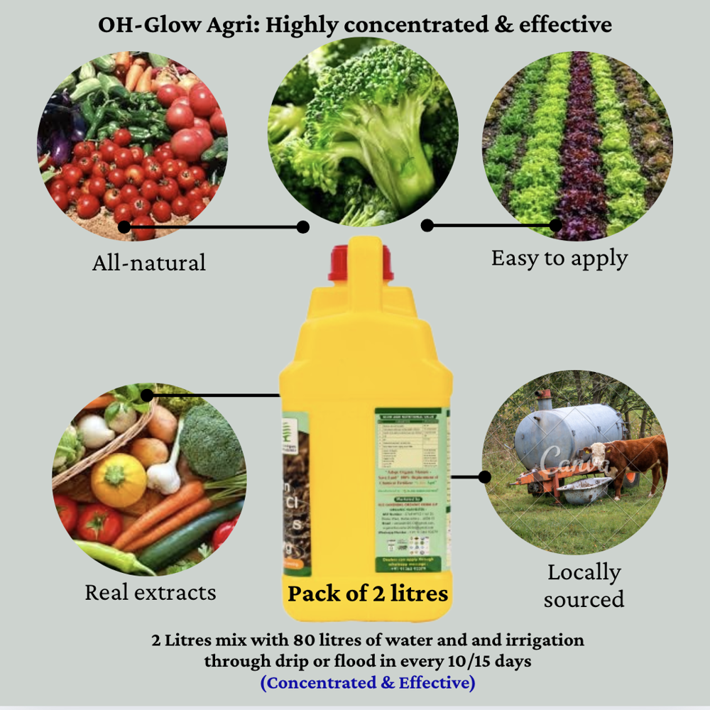 Organic Glow Agri Highly concentrated Manure / Fertiliser: 1kg pack