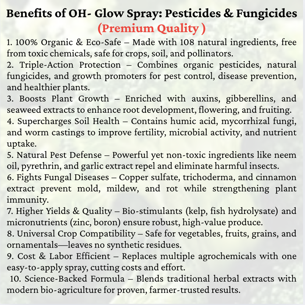 Organic pesticide and fungicide spray : 4 litres pack