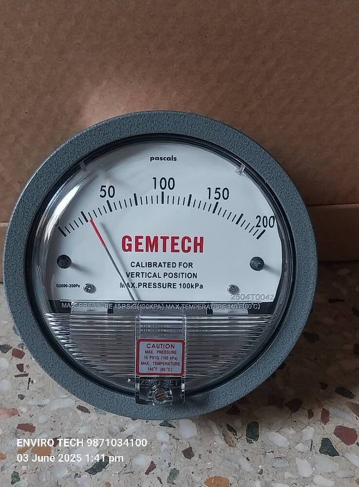 GEMTECH Differential Pressure Gauge Dealers Near Palm Springs Hospital