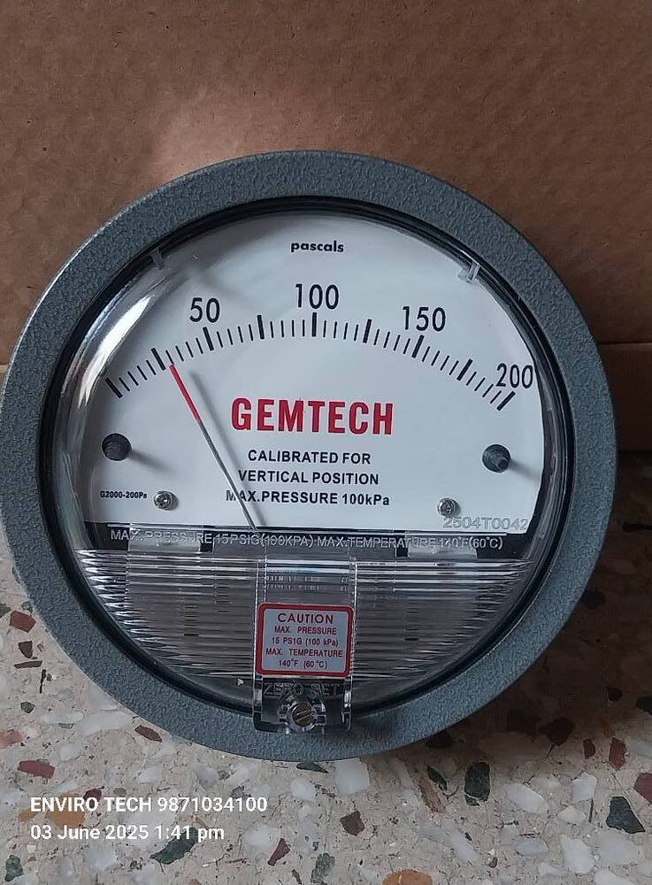 GEMTECH Differential Pressure Gauge Dealers Near Palm Springs Hospital