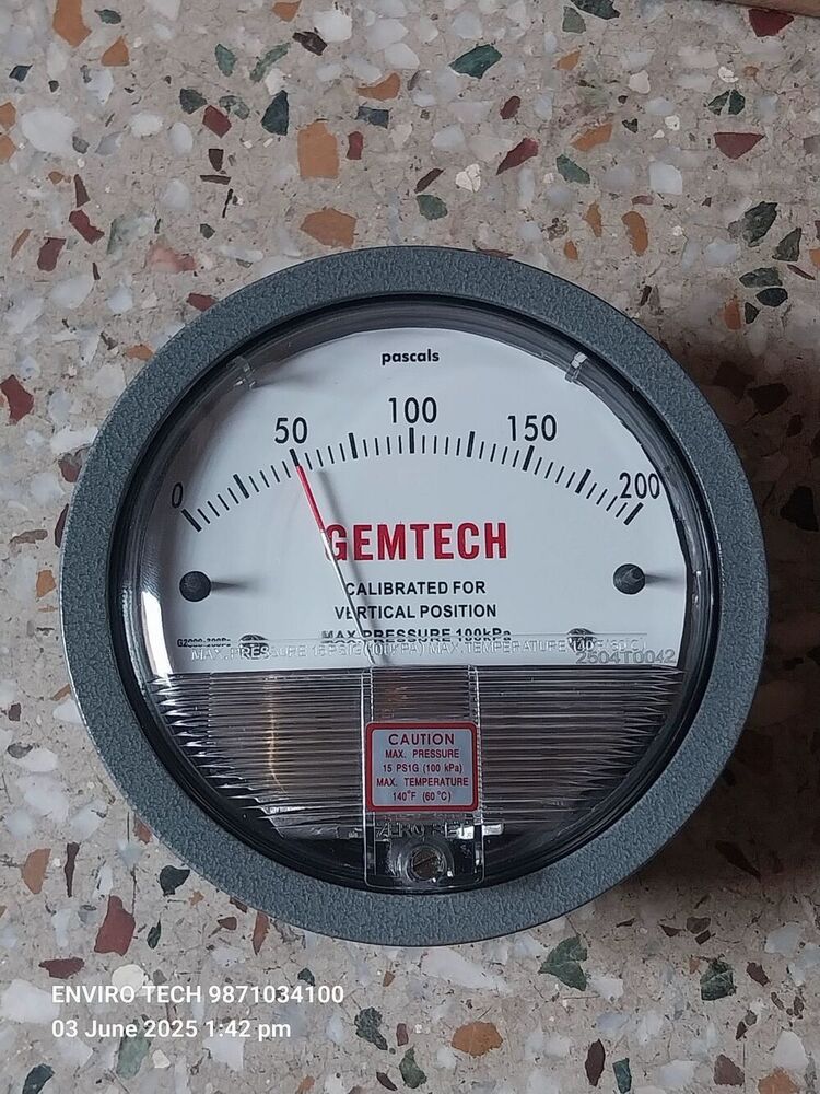 GEMTECH Differential Pressure Gauge Wholesaler For Mumbai Maharashtra