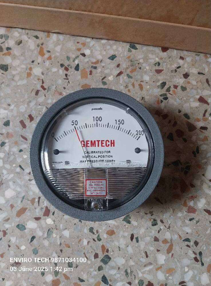 Gemtech Differential Pressure Gauge Wholesaler For Mumbai Maharashtra