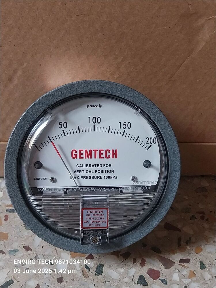 GEMTECH Differential Pressure Gauge Wholesaler For Nainital Uttarakhand