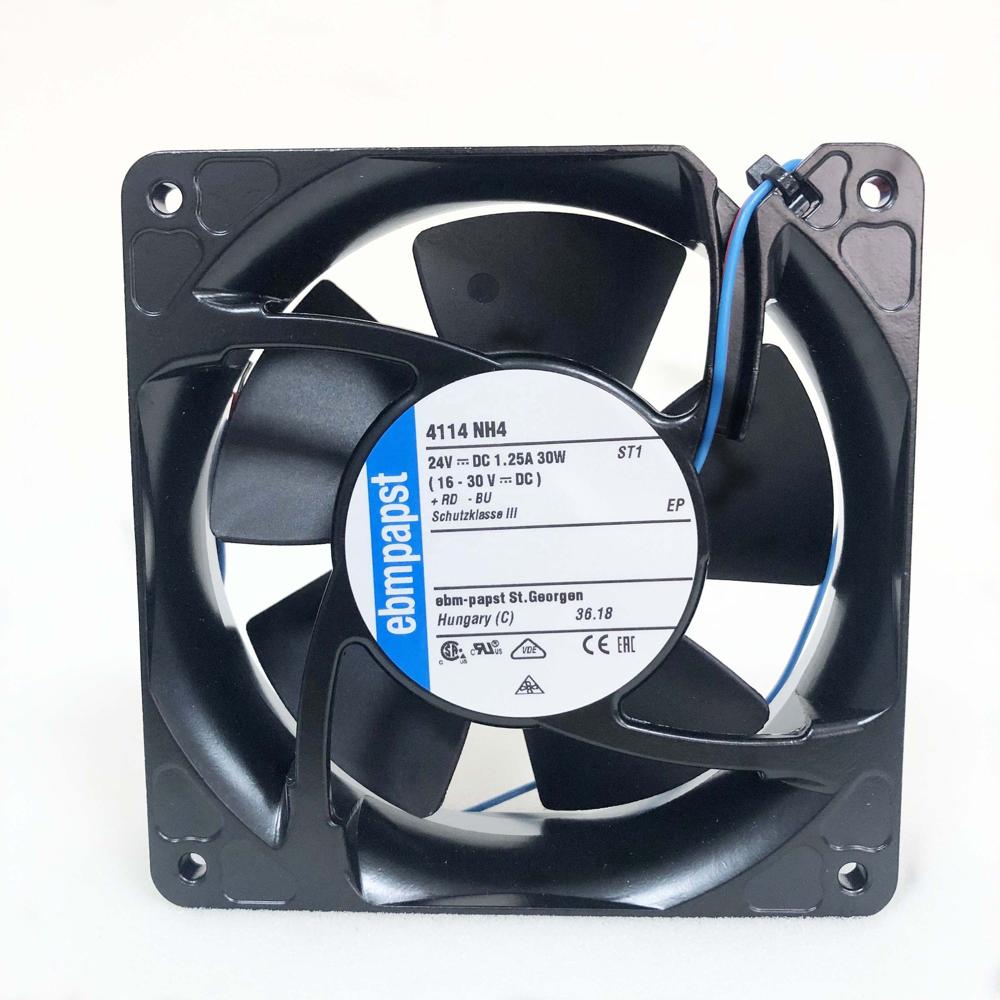 EBM PAPST 4114NH4 24V DC 9225mm BLACK 2500 RPM Axial Cooling Fan