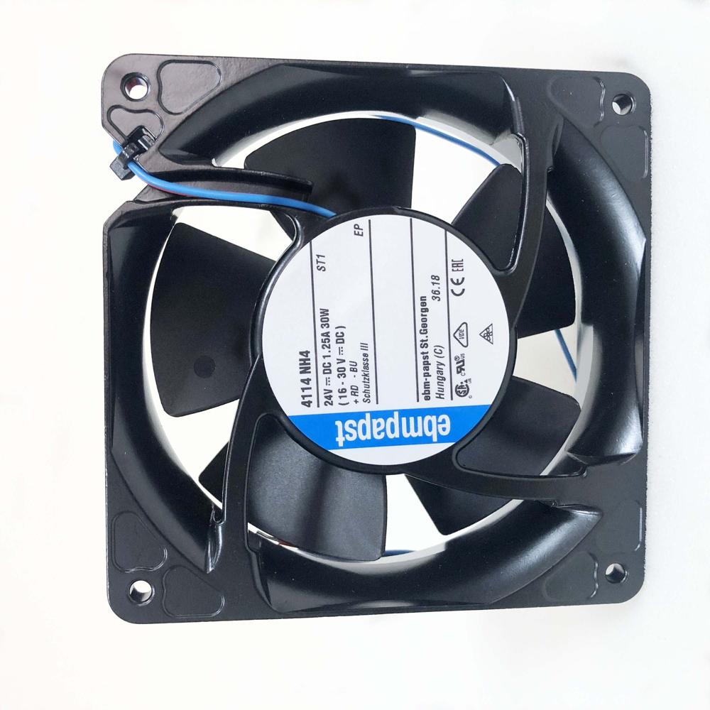 EBM PAPST 4114NH4 24V DC 9225mm BLACK 2500 RPM Axial Cooling Fan