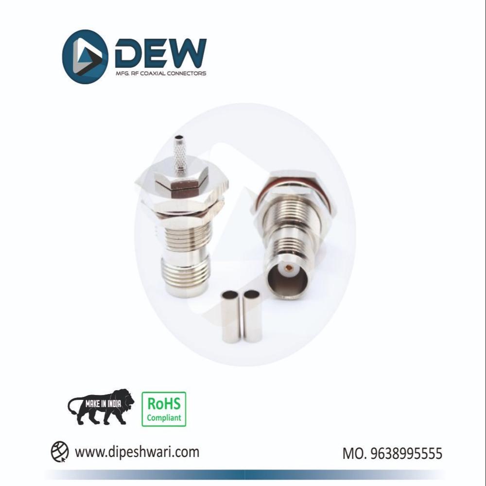 TNC Female Bulkhead Crimp For Rg174 Rg316