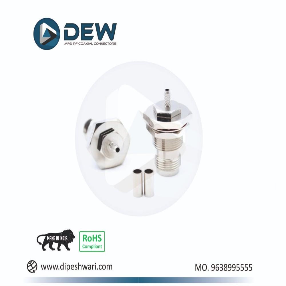TNC Female Bulkhead Crimp For Rg174 Rg316