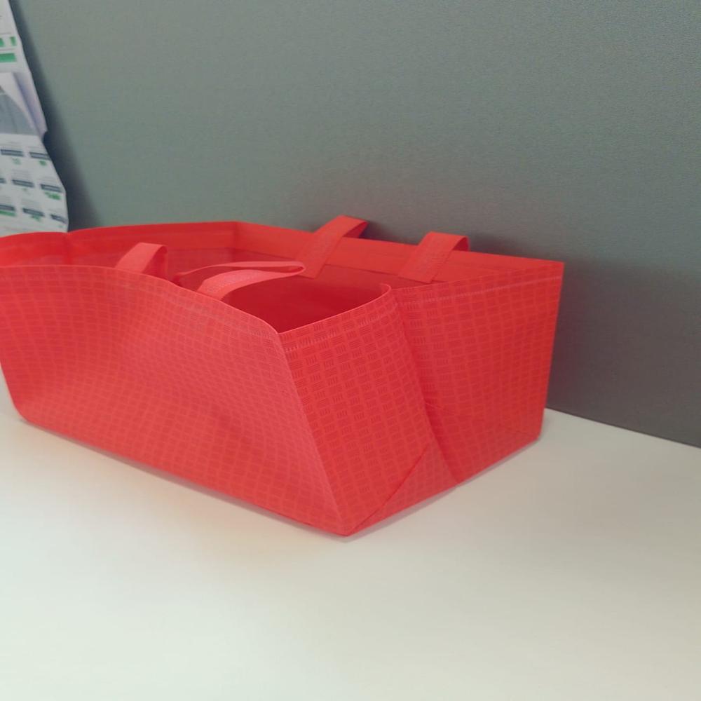 Non Woven Box Bag Making Machine With Online Loop Handle