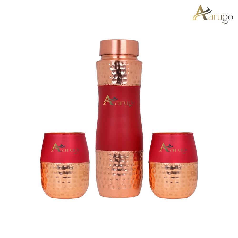 Red Velvet Copper Bottle - Material: Metal