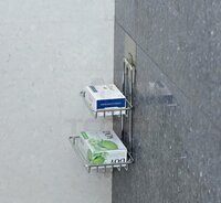 Double Layer Stainless Steel Soap Holder , Wall Mounted (Self-Adhesive)