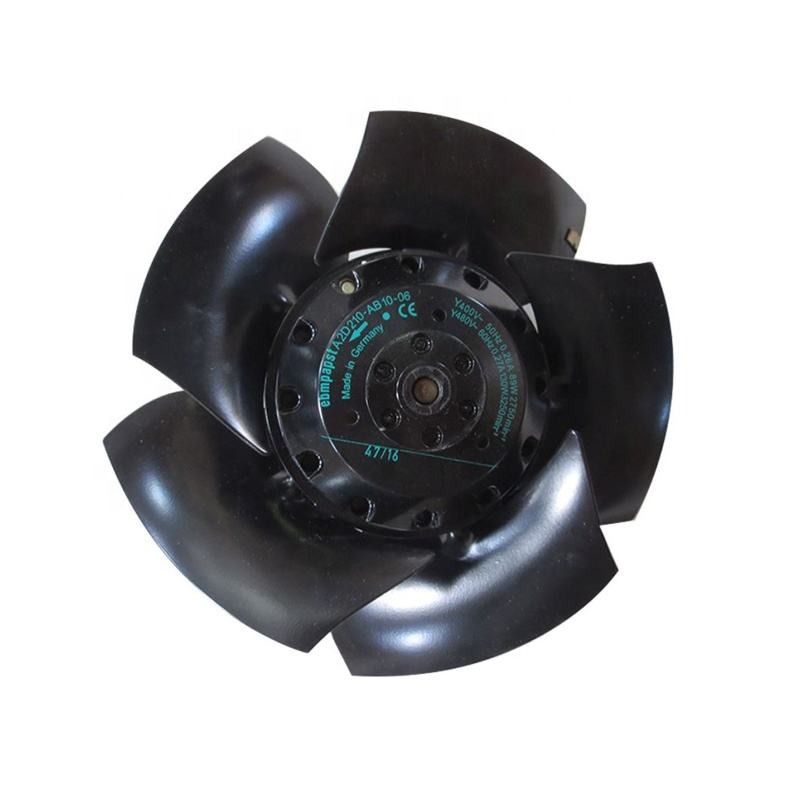 ebmpapst A2D210-AB10-06 400V AC 89W 210mm 2750RPM IP44 Ball Bearing Siemens Inverter Axial Cooling Fan Motor