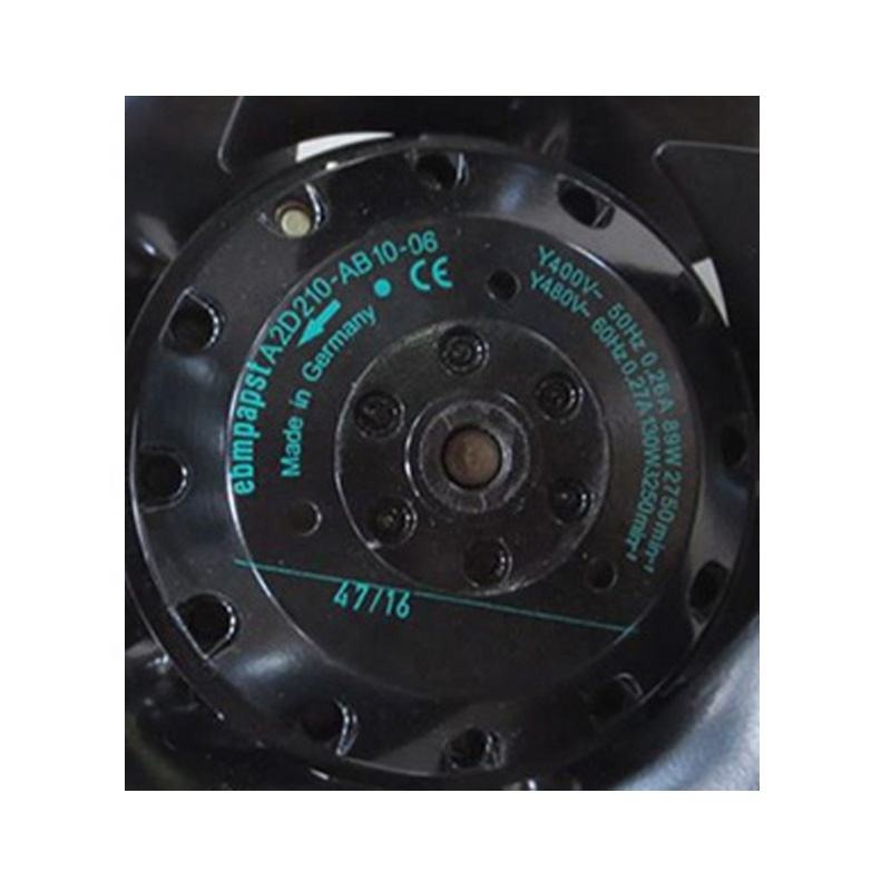 ebmpapst A2D210-AB10-06 400V AC 89W 210mm 2750RPM IP44 Ball Bearing Siemens Inverter Axial Cooling Fan Motor