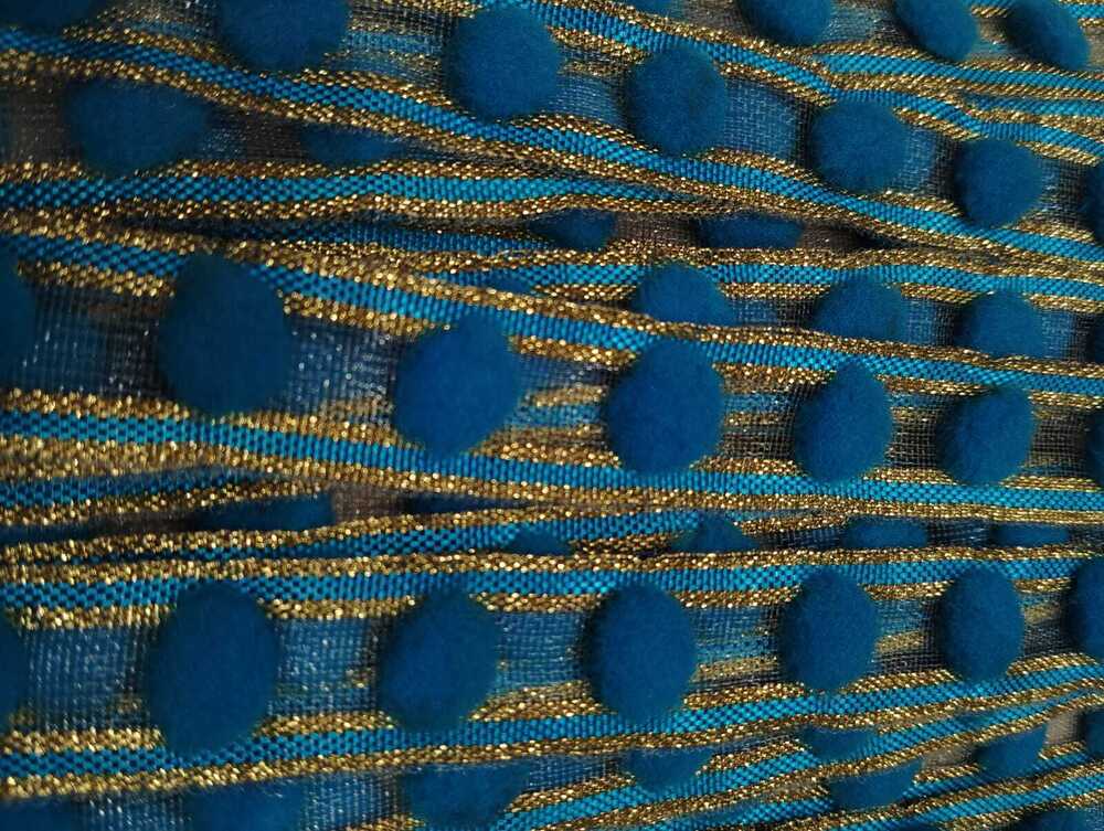 Soft Pom Pom Lace - Color: Yellow