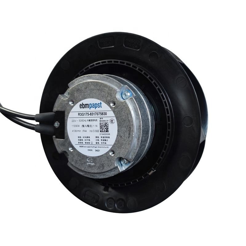 ebmpapst R3G175-8317075830 R3G175-RD53-03 220V PWM 114W 6 Wires 4479RPM Air Purifiers Centrifugal Cooling Fan R3G175-RC11-19