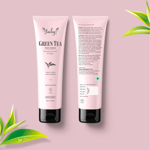 100ml Green Tea Face Wash - Age Group: Any Age