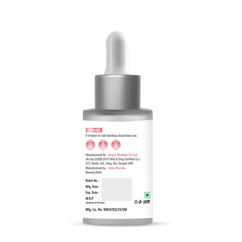 30ml Atulya Glutathione Face Serum - Characteristics: 100% Natural