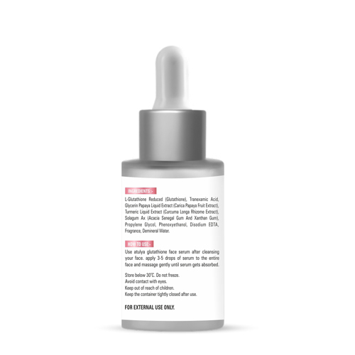 30ml Atulya Glutathione Face Serum - Characteristics: 100% Natural