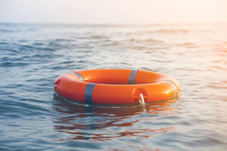 Circular Orange Lifebuoy Ring