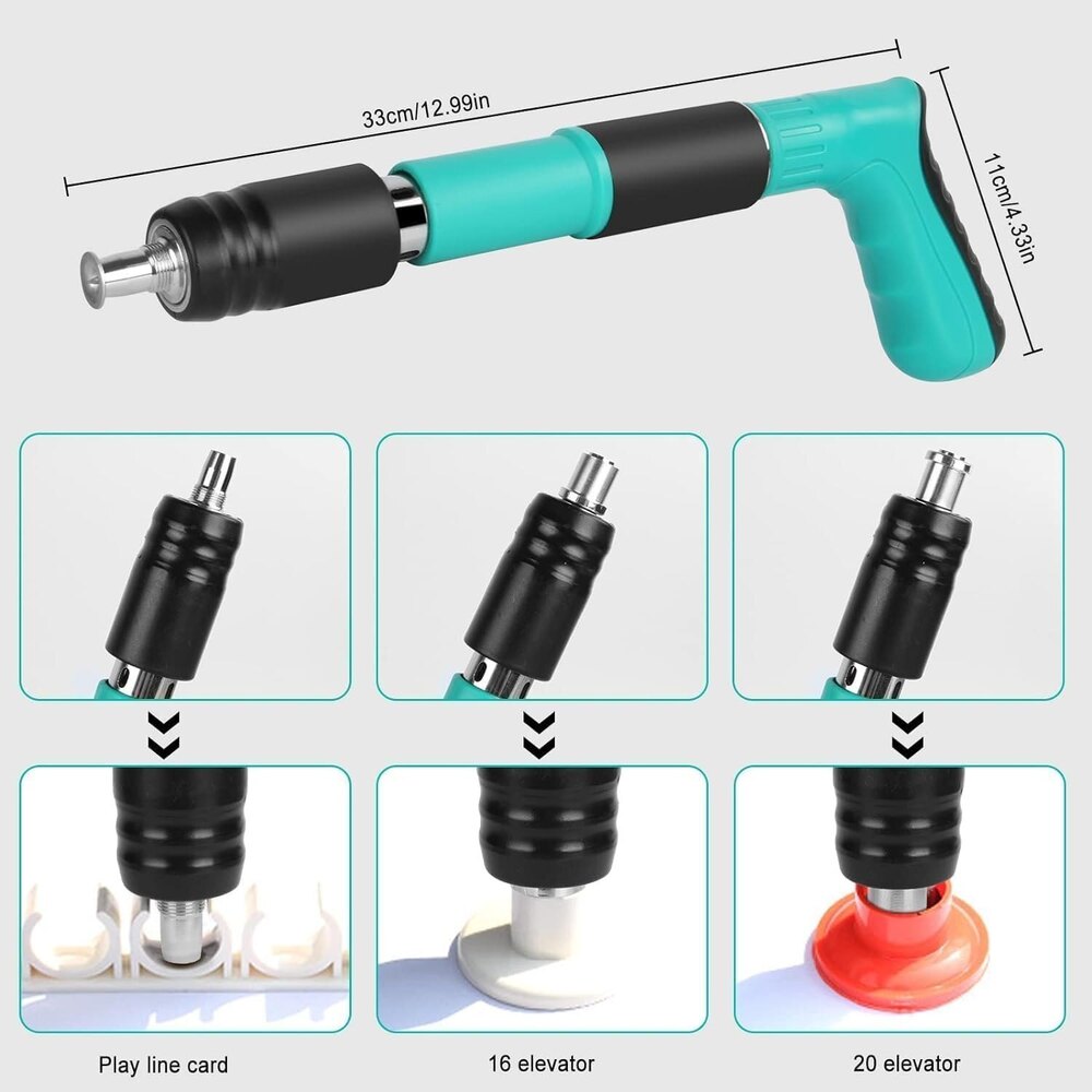 Heavy-Duty Manual Nail Gun with Fastener Kit , Professional Concrete & Brick Wall Nailer