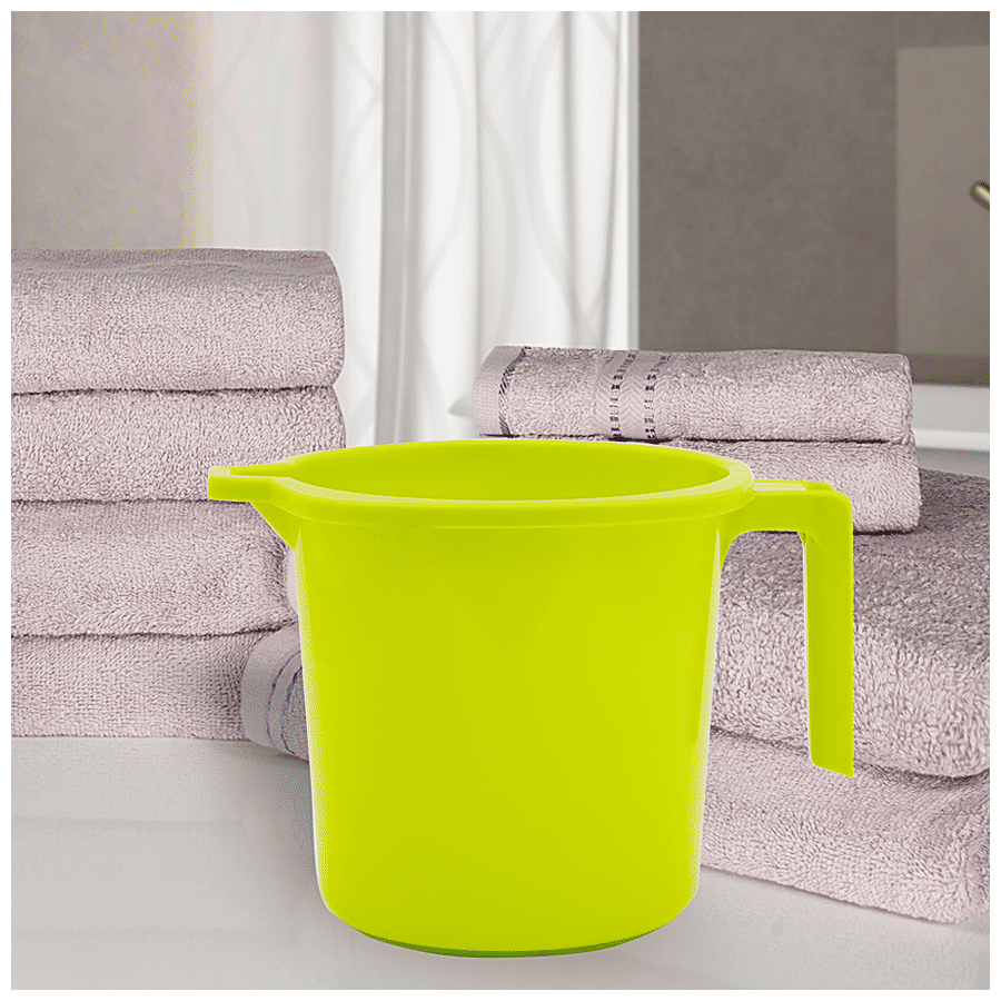 Plastic Measuring Jug Green - High-quality Plastic, 1 Liter Capacity | Ergonomic Handle, Precision Pour Spout, Lightweight & Durable Design