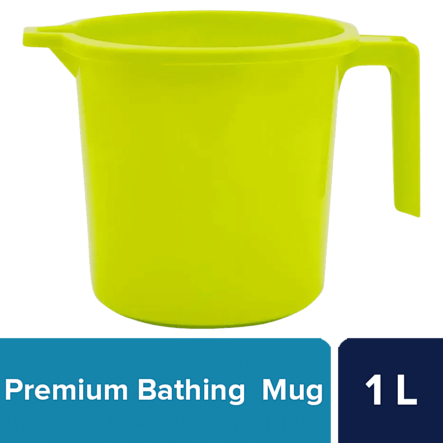 Plastic Measuring Jug Green - High-quality Plastic, 1 Liter Capacity | Ergonomic Handle, Precision Pour Spout, Lightweight & Durable Design