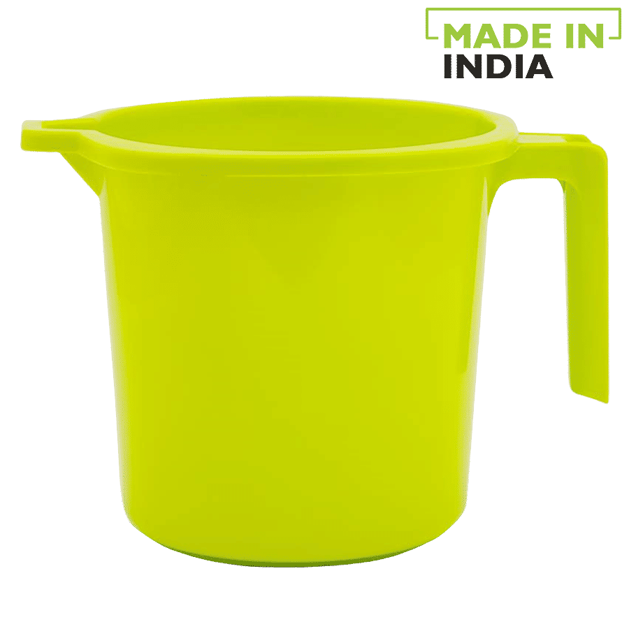 Plastic Measuring Jug Green - High-quality Plastic, 1 Liter Capacity | Ergonomic Handle, Precision Pour Spout, Lightweight & Durable Design