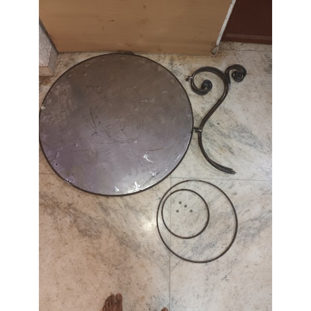 Iron Folding Table - Color: Sliver