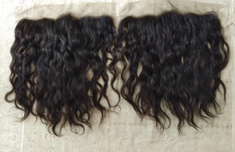 Natural Color Human Hair Single Donor Temple 13x4 Lace Frontal, 8-22