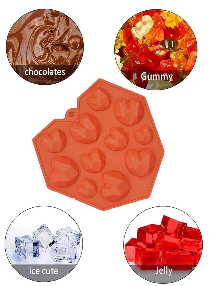 11 CAVITY HEART PINATA MOULD