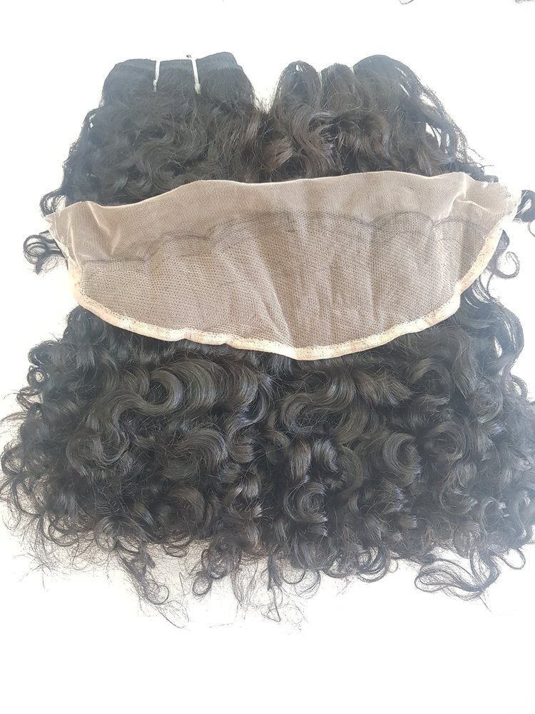 Natural Curly Lace Frontal 13x4 Human Hair