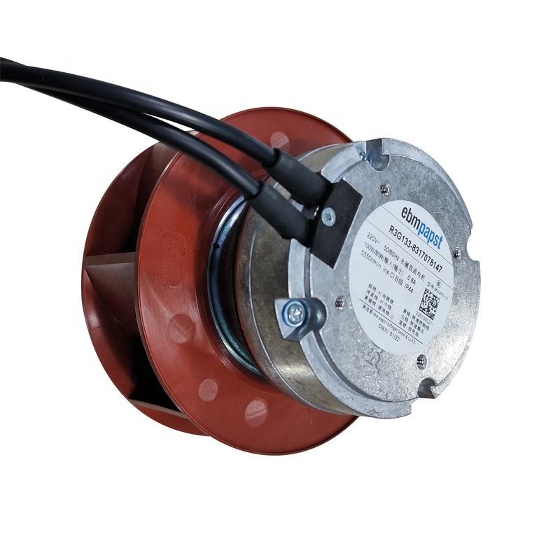 ebmpapst R3G133-8317078147 M3G055-CF 220V AC 100W 50/60Hz 0.8A 5550RPM IP44 Ball Bearing Centrifugal Cooling Fan