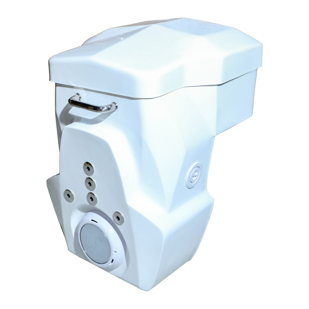 Swimming Pool Pipeless Filter - Standard Size, White Color | Manual Control, Electric Power Supply, Floor Mount Design, 1 Year Warranty