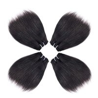 10 Inch Short Human Hair Bundles Natural Color 4 Bundles 12A Brazilian Virgin Hair 100% Unprocessed Straight Human Hair