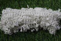 White Colour Polyester Jhalar Lace