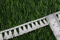 White Colour Polyester Jhalar Lace