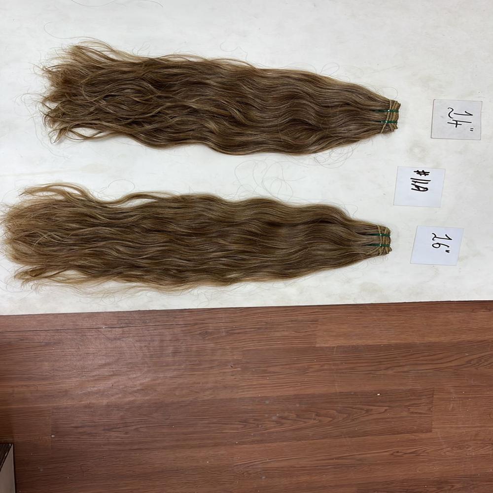 blonde weft hair 