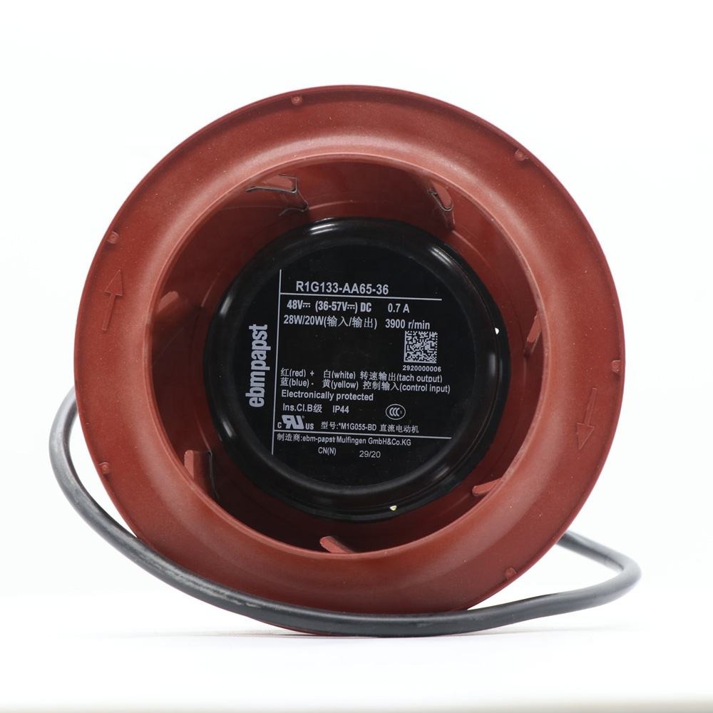 ebmpapst R1G133-AA65-36 48V DC 28W 3900RPM IP44 133mm HVAC Inverter Air Purifier Fresh Air System Centrifugal Cooling Fan