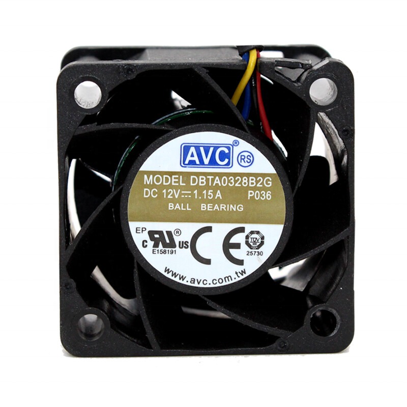 AVC DBTA0328B2G 3828 12V DC 1.15A 3.8cm 38x38x28mm 22000RPM 25CFM High Air Volume Server CPU Axial Cooling Fan