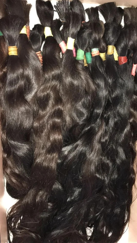 Bulk Human Hair Extensions Braids Indian Natural Weaving Natural Black