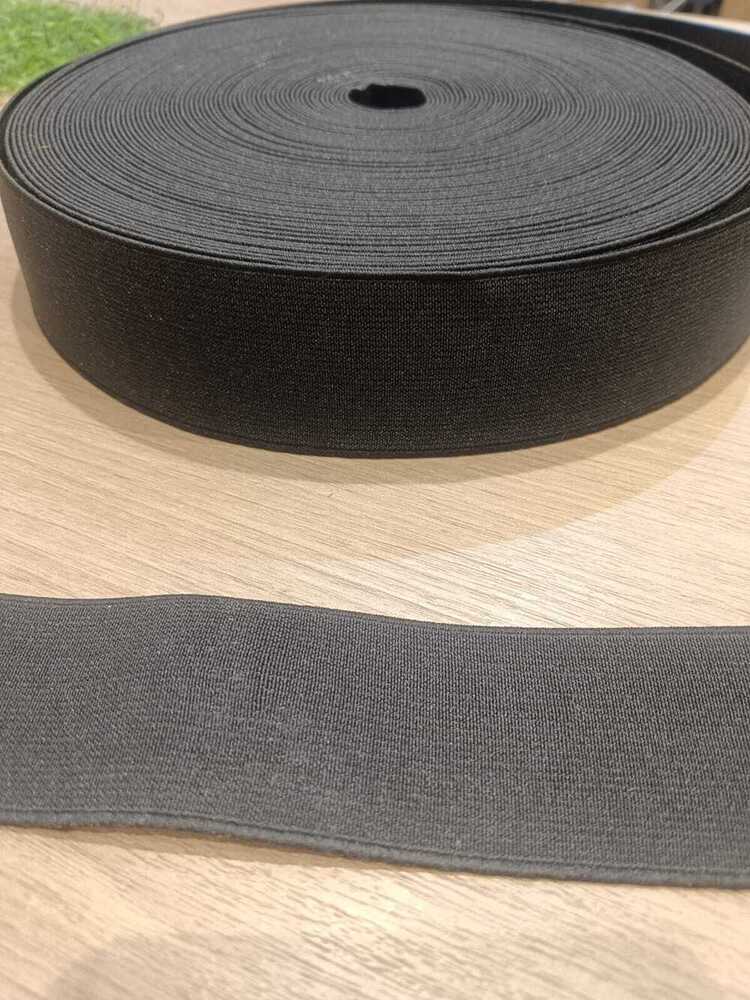 Plain Woven Elastic Tape - Color: White