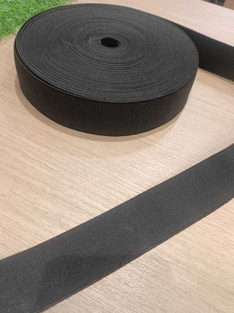 Plain Woven Elastic Tape - Color: White