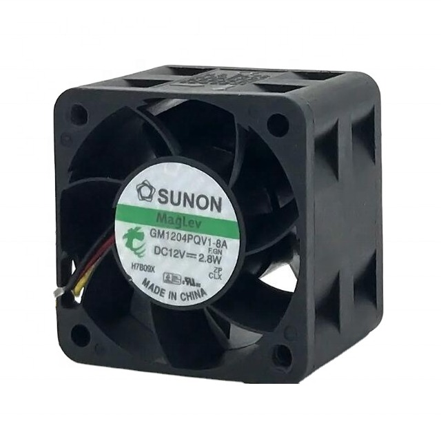 SUNON GM1204PQV1-8A 4cm 40X40X28mm 12V DC 2.8W 9200rpm Wire Leads High-speed Server Chassis Axial Cooling Fan