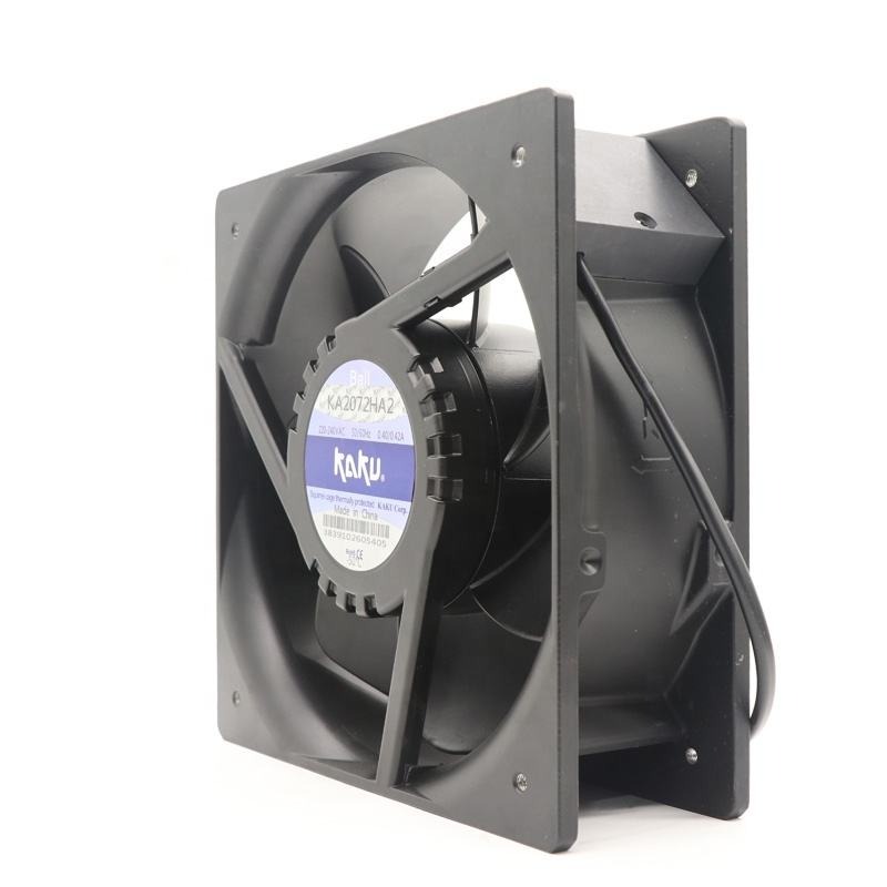 KAKU KA2072HA2-B 240V AC DC 208x208x72mm 20CM 115W High Temperature Resistant Chassis Cabinet Axial Cooling Fan KA1238HA1