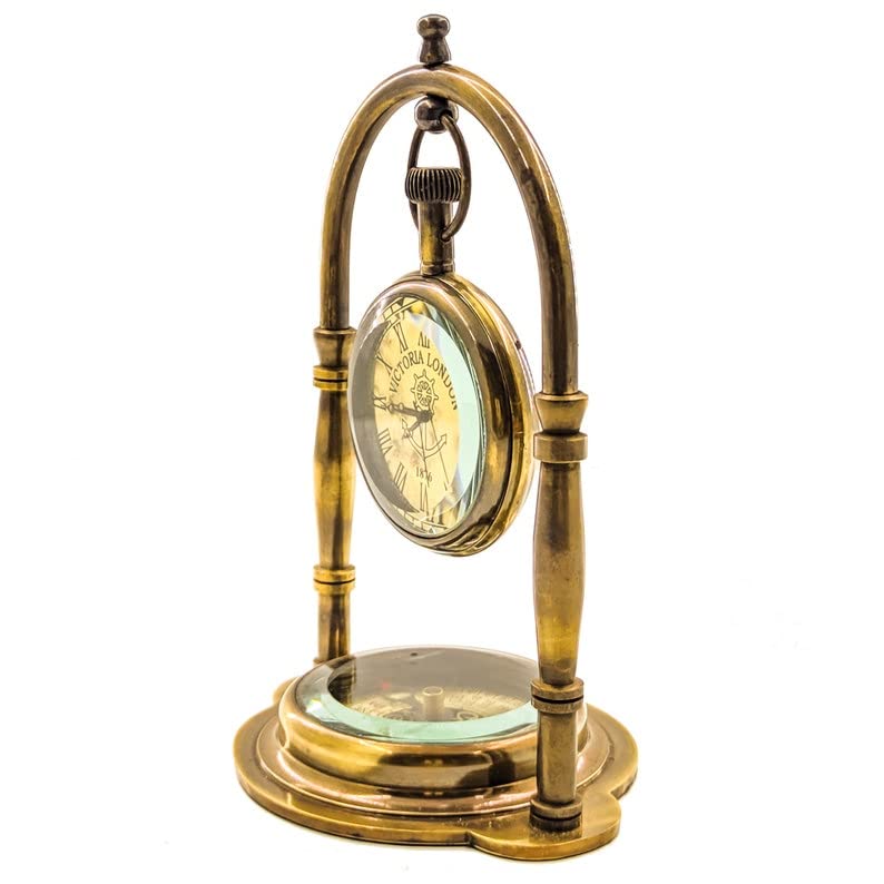 Brass table clock 