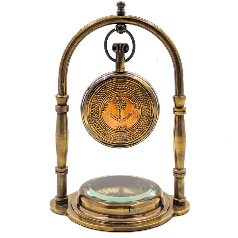 Brass table clock 