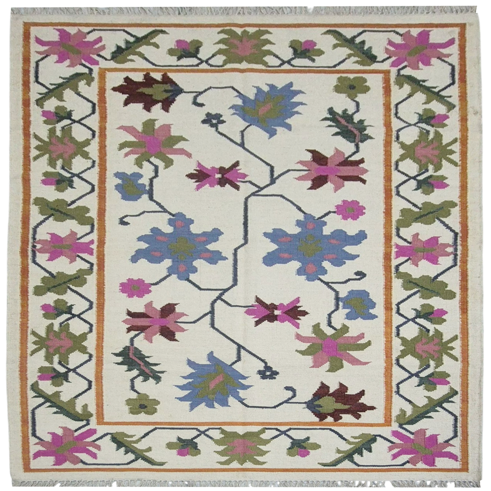 Hand Woven Woolen Kilim - Advantage: Easy To Clean