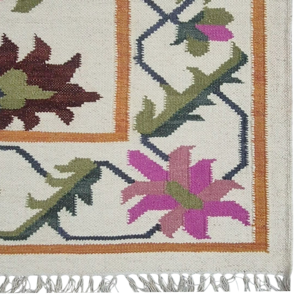 Hand Woven Woolen Kilim - Advantage: Easy To Clean
