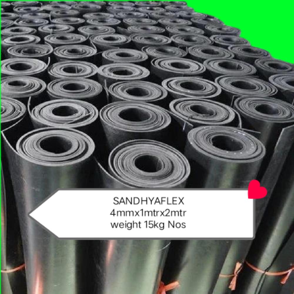 4mmx1mtr x2mtr Plain Rubber Sheet
