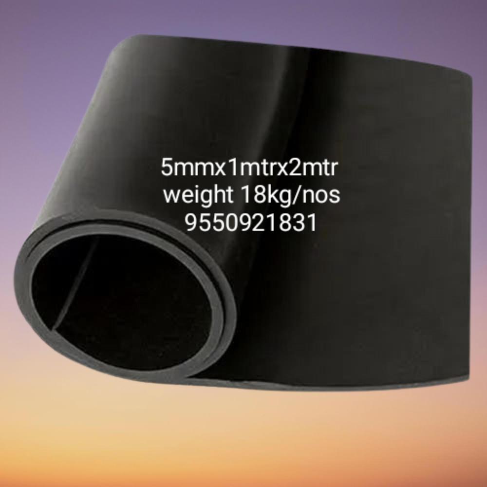 5mmx1mtrx 2Mtr Plain Rubber Sheet